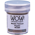 WOW! Embossing Powder - Metallic Platinum Regular 15ml