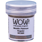 WOW! Embossing Powder - Metallic Platinum Regular 15ml