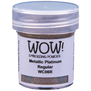 WOW! Embossing Powder - Metallic Platinum Regular 15ml