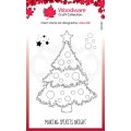 Woodware Clear Singles - Festive Fuzzies Christmas Tree