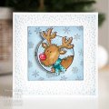 Woodware Clear Singles - Festive Fuzzies Mini Reindeer