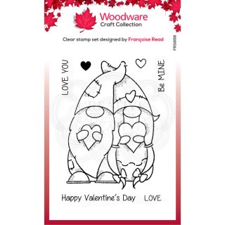 Woodware Clear Singles - Valentine Gnome