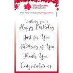 Woodware Clear Singles - Curly Greetings