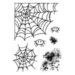 Woodware Clear Singles 3 x 4 Inch - Spider's Web