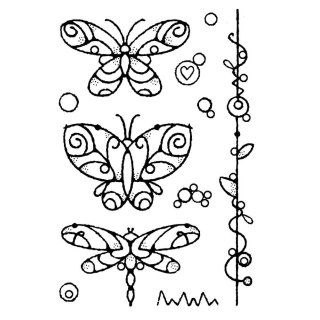 Woodware Clear Singles - Wired Butterflies