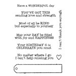 Woodware Clear Singles - Long Tag Wishes