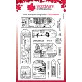 Woodware Clear Singles - 6x8 Inch Clear Stamp Set - Tag Collection