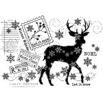 Woodware Clear Singles - Winter Reindeer