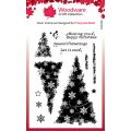 Woodware Clear Singles - Snowflake Trees