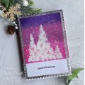 Woodware Clear Singles - Snowflake Trees